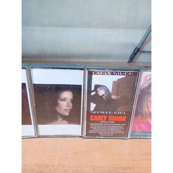 Carly Simon Spoiled Girl Cassette Tape Lot Of 5 CBS Excellent Condition - Picture 3 of 9